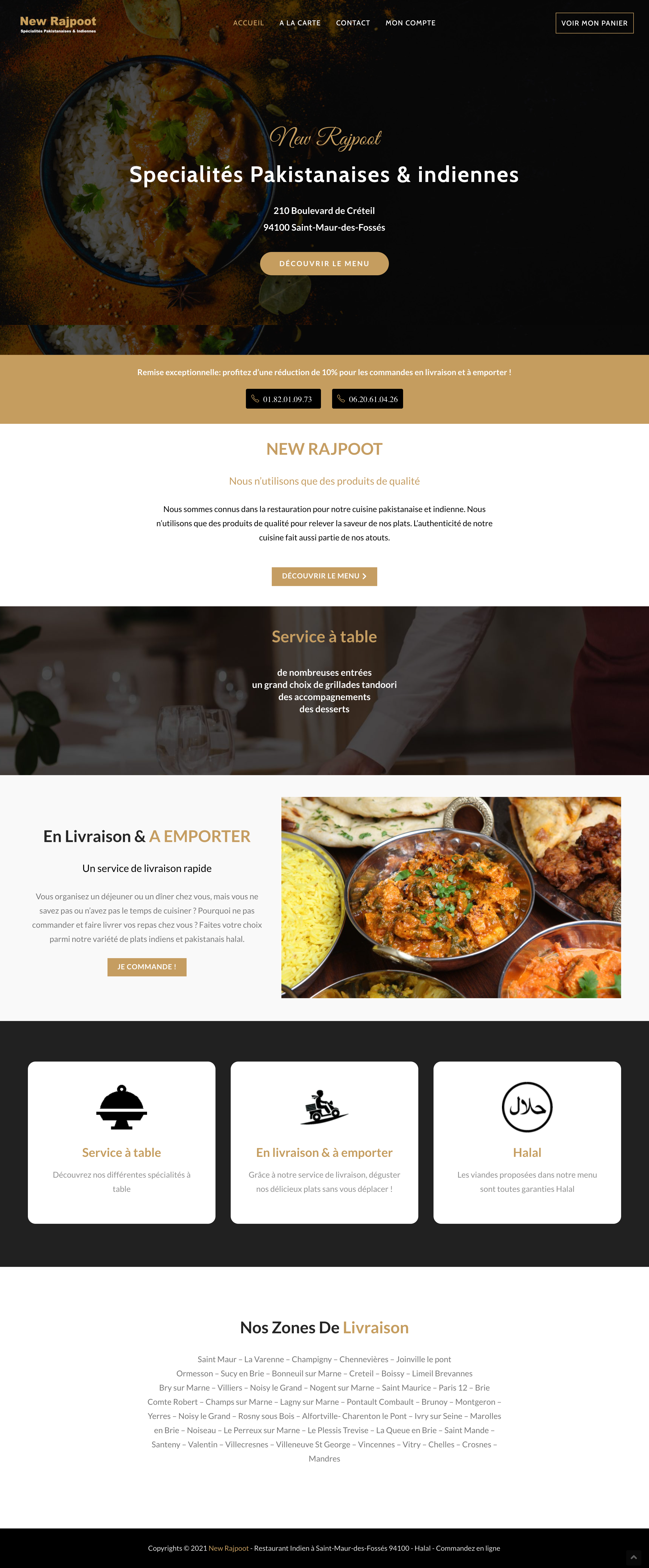 création site restaurant