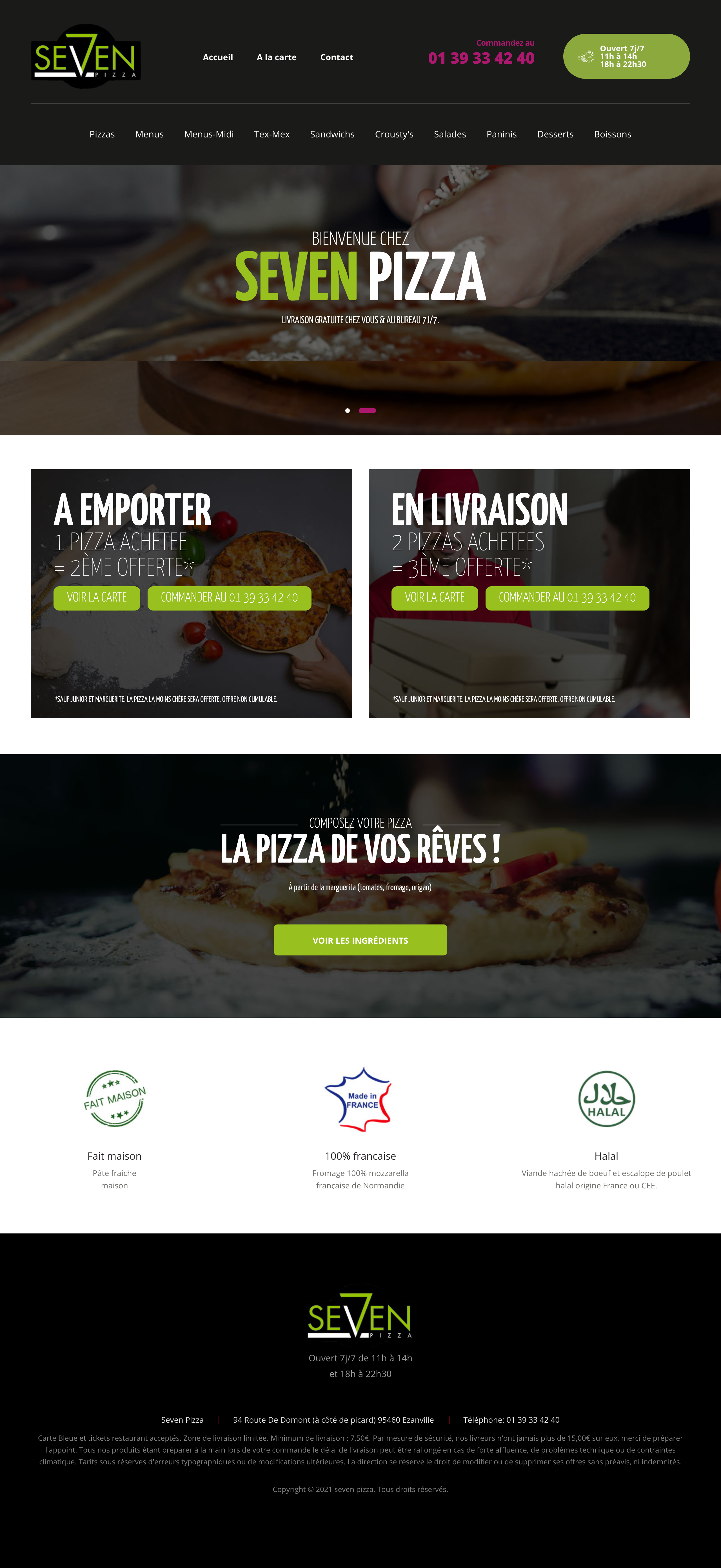 création site restaurant